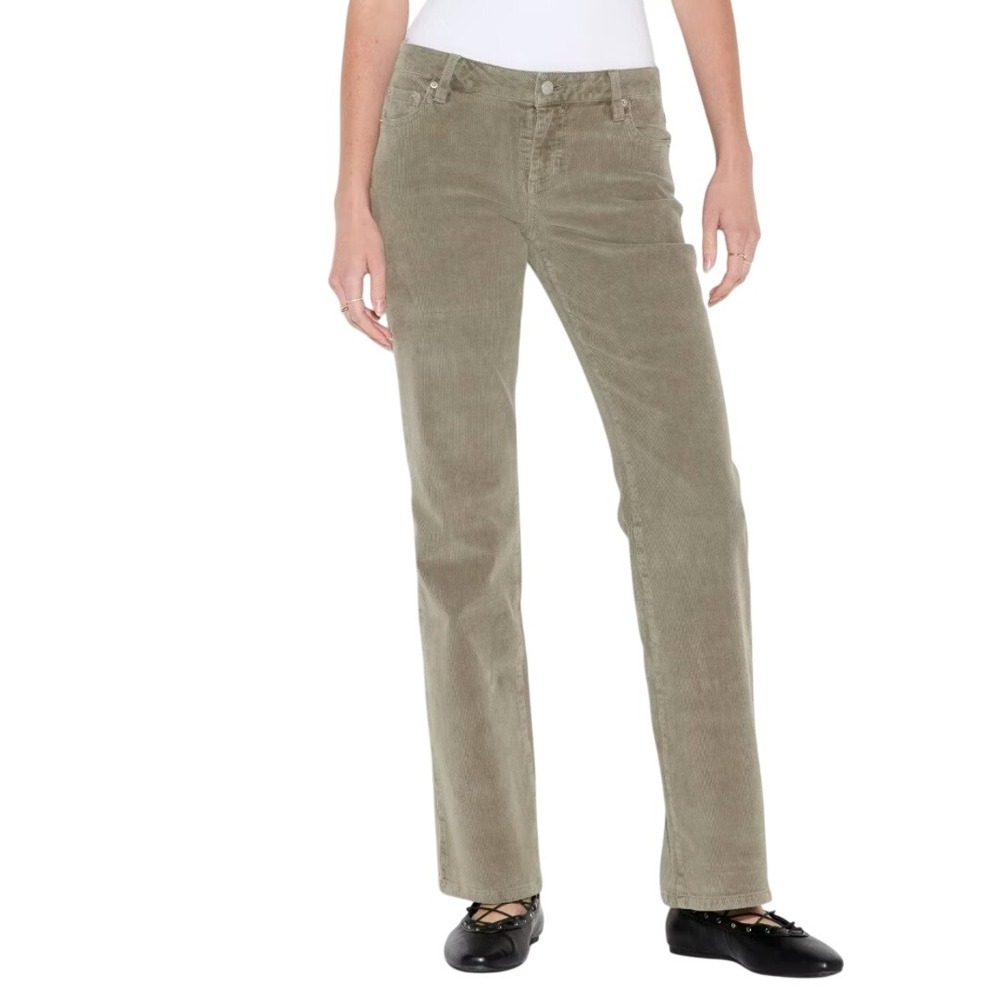 Wild Fable Women's Olive Green‎ Corduroy Flare Leg Pants Size XS